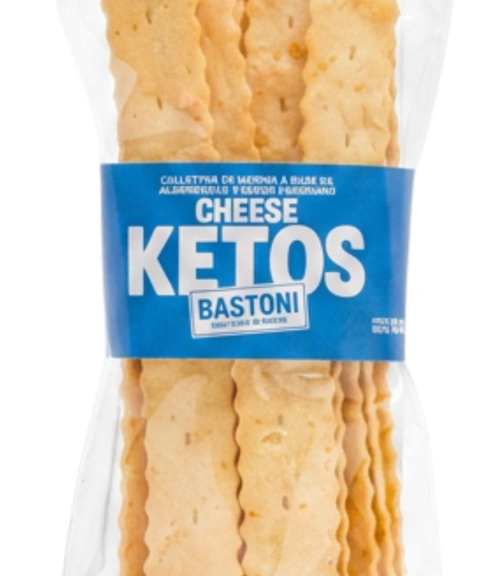 Galletitas (Chalitas) Keto Sabor Parmesano 100g Bastoni - Crackers Bajas en Carbohidratos