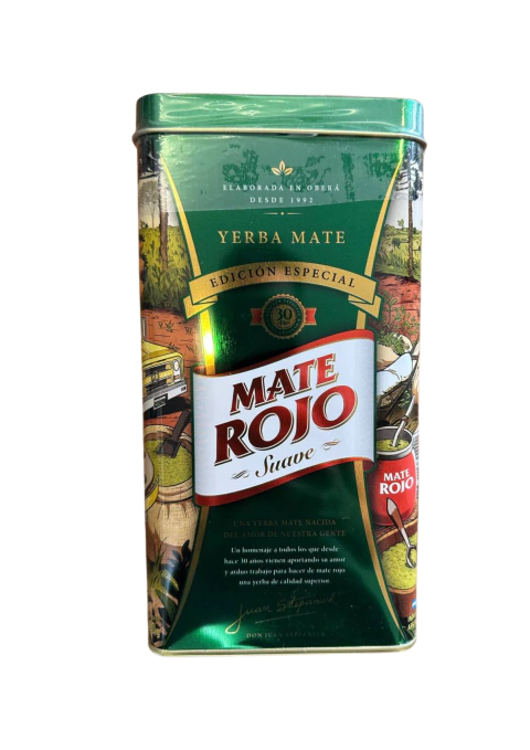 YERBA MATE ROJO X 500G - EDICIÓN ANIVERSARIO (LATA CON PICO VERTEDOR) - Moragreen Tienda Natural
