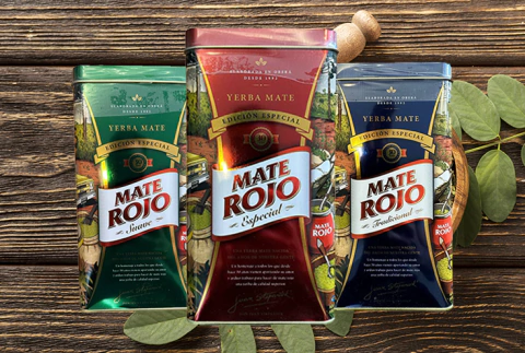 Latas Mate Rojo Aniversario 