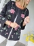 CHAQUETA BORADADA ROSAS 65203