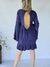 VESTIDO VOILE DE ALGODON BORDADO ESPALDA DESCUBIERTA 65181 - tienda online