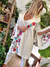 KIMONO DE GABARDINA BORDADO 66250 - comprar online