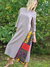 VESTIDO CON RECORTE 100% VISCOSA 68433 - tienda online