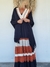 VESTIDO GASA Y PUNTILLAS COMBINADO 68560 - TRESDELSEIS