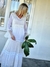 VESTIDO VOILE DE ALGODON CON PLUMETI ,BORDADO Y TUL 68483 - comprar online