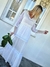 VESTIDO VOILE DE ALGODON CON PLUMETI ,BORDADO Y TUL 68483 - tienda online