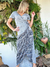 VESTIDO CRUZADO KIMONO DE SEDA 67437 - comprar online