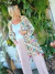 KIMONO DE VOILE ESTAMPADO Y BORDADO 65912 - tienda online