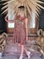 VESTIDO DE SEDA BORDADO 66650 C - TRESDELSEIS