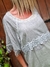 BLUSA DE VOILE CON LUREX BORDADA A MANO 65484