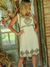 VESTIDO DE GASA FORRADO Y BORDADO A MANO 66158 - comprar online