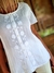 BLUSA VOILE DE ALGODON 100% ALFORZAS, BORDADA A MANO 66021