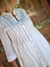 CAMISA 100% ALGODON CON ALFORZAS BORDADA A MANO 67345 - comprar online