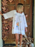 VESTIDO 100% ALGODON DE INDIA BORDADO A MANO 66030 - comprar online