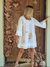 VESTIDO 100% ALGODON DE INDIA BORDADO A MANO 66030 en internet