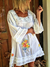 VESTIDO 100% ALGODON DE INDIA BORDADO A MANO 66030