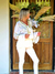 BLUSA DE GASA BORDADA EN DORADO 68614 - TRESDELSEIS