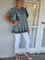 BLUSA DE ALGODON BORDADA CON PUNTILLON CAROLA - TRESDELSEIS