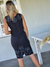 VESTIDO DE GASA BORDADO Y FORRADO 67547 - comprar online