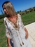 TUNICA VESTIDO DE GASA ESTAMPADAY BORDADA A MANO 66231 - tienda online