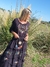 VESTIDO VISCOSA COMBINADO CON ENCAJE Y BORDADO 68506 - comprar online