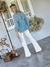 BLUSA DE GASA BORDADA A MANO 68618 - comprar online