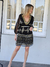 VESTIDO DE GASA ESTAMPADO Y BORDADO 66414 - comprar online