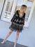 VESTIDO DE GASA ESTAMPADO Y BORDADO 66414 - TRESDELSEIS