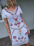 VESTIDO DE GASA BORDADO 63496 - tienda online