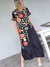 VESTIDO DE RASO BORDADO 64435 - tienda online