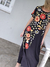 VESTIDO DE RASO BORDADO 64435 - comprar online
