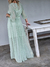VESTIDO DE GASA ESTAMPADO EN ORO RENATA68663 - TRESDELSEIS