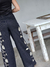PANTALON SASTRERO BOHO DE VOILE DE ALGODO FORRADO CON LUREX Y BORDADO 65183 - tienda online