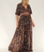 VESTIDO DE GASA ESTAPADO CINTURA BORDADA 63445