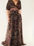 VESTIDO DE GASA ESTAPADO CINTURA BORDADA 63445 - tienda online