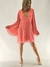 VESTIDO DE GASA MANGA PLIZADA 68783