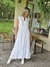 VESTIDO PUNTILLA DE ALGODON Y APLIQUES EN PIEDRAS 66443 - TRESDELSEIS