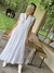 VESTIDO PUNTILLA DE ALGODON Y APLIQUES EN PIEDRAS 66443 - TRESDELSEIS