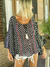 BLUSA VOILE DE ALGODON BORDADA EN PERLITAS 63588 - TRESDELSEIS