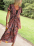 VESTIDO CRUZADO KIMONO DE SEDA 67437 - tienda online