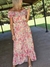 VESTIDO DE GASA ESTAMPADA Y FORRADO FELICITAS en internet