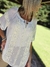 BLUSA DE GASA BORDADA A MANO 66198 - TRESDELSEIS