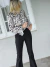Blusa cuello halter crep estampado PARIS - comprar online