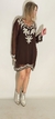 TUNICA BORDADA A MANO 62532 - TRESDELSEIS