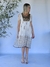 VESTIDO GASA ESTAMPADO PECHERA BORDADA 66237 - tienda online