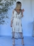 VESTIDO DE GASA BORDADO Y ESTAMPADO 66233 - TRESDELSEIS