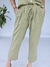 PANTALON DE LINO CON PESPUNTES BORDADOS 69182