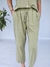 PANTALON DE LINO CON PESPUNTES BORDADOS 69182 - TRESDELSEIS