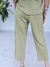 PANTALON DE LINO CON PESPUNTES BORDADOS 69182 - comprar online