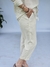 PANTALON DE LINO CON PESPUNTES BORDADOS 69182 en internet